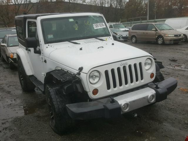 1C4GJWBG0DL602068 - 2013 JEEP WRANGLER S WHITE photo 1