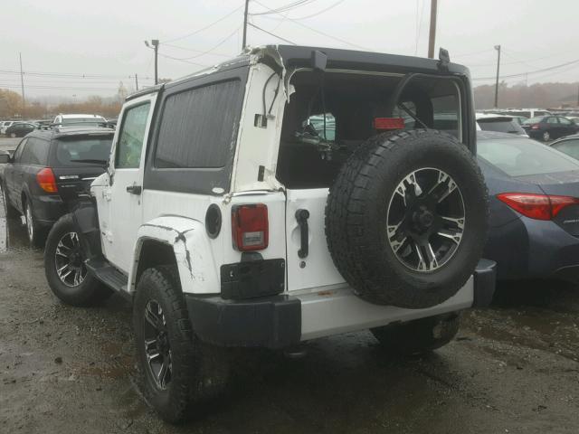 1C4GJWBG0DL602068 - 2013 JEEP WRANGLER S WHITE photo 3