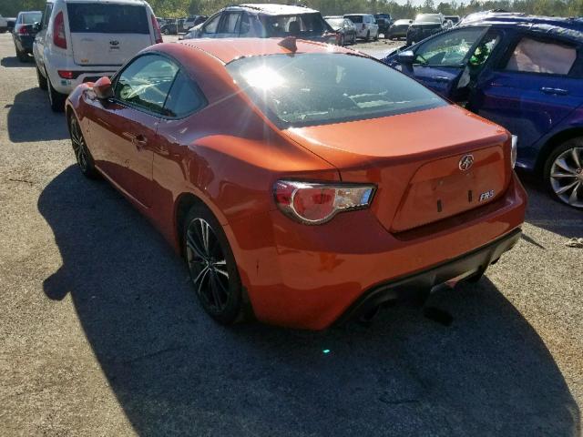 JF1ZNAA19F9712541 - 2015 TOYOTA SCION FR-S ORANGE photo 3