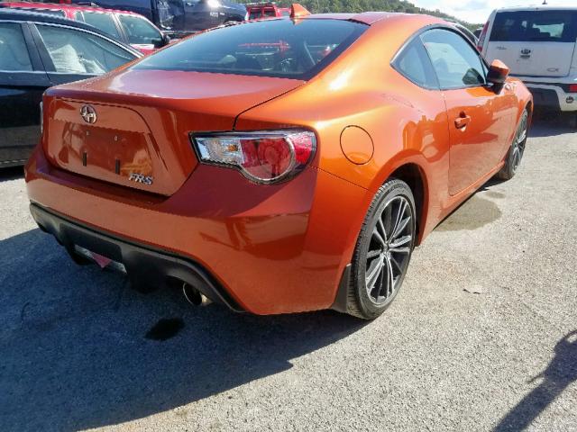 JF1ZNAA19F9712541 - 2015 TOYOTA SCION FR-S ORANGE photo 4