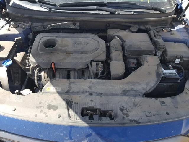 5NPE34AF9FH150126 - 2015 HYUNDAI SONATA SPO BLUE photo 7