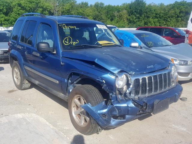 1J4GK58K76W251402 - 2006 JEEP LIBERTY LI BLUE photo 1