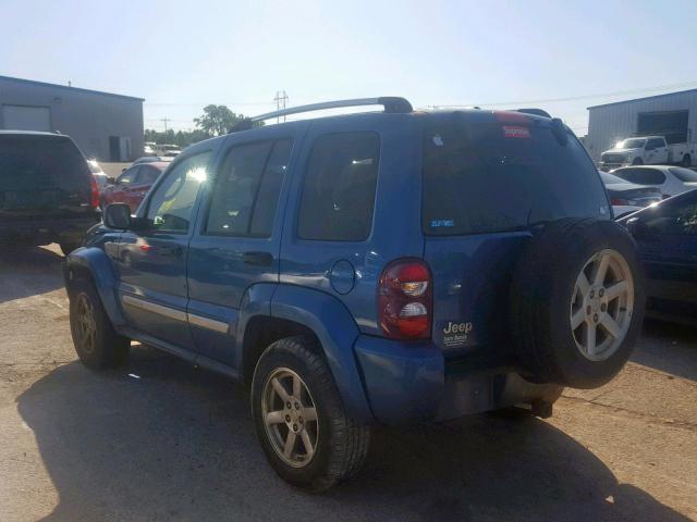 1J4GK58K76W251402 - 2006 JEEP LIBERTY LI BLUE photo 3