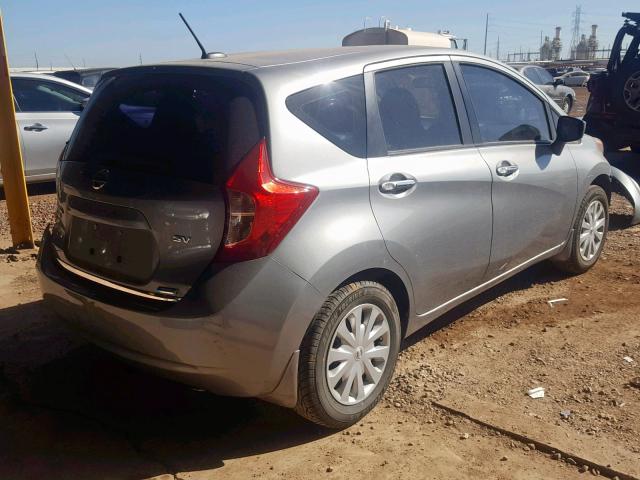 3N1CE2CP1FL429942 - 2015 NISSAN VERSA NOTE GRAY photo 4