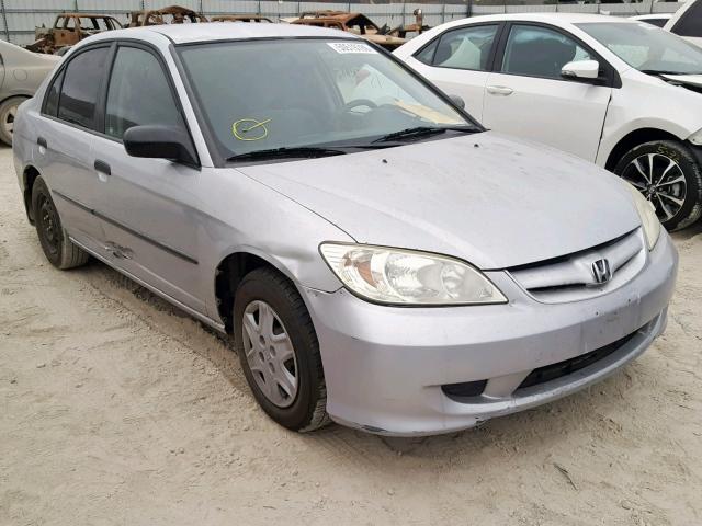 2HGES16355H544800 - 2005 HONDA CIVIC DX V SILVER photo 1