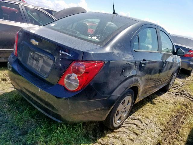 1G1JA5SH9D4256257 - 2013 CHEVROLET SONIC LS 黑色 照片 4