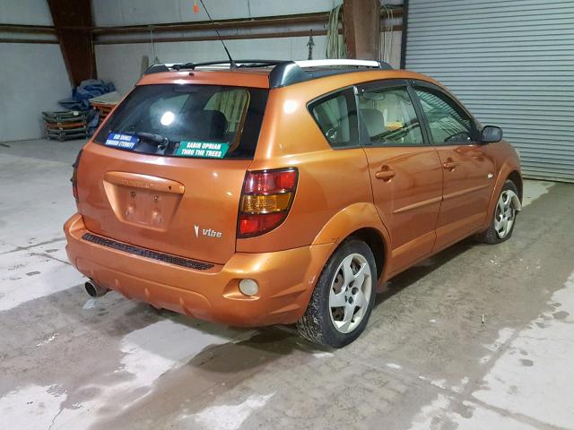 5Y2SL62854Z425883 - 2004 PONTIAC VIBE ORANGE photo 4