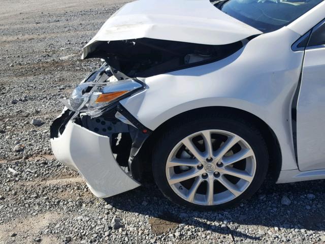 4T1BK1EBXDU021581 - 2013 TOYOTA AVALON BAS WHITE photo 9