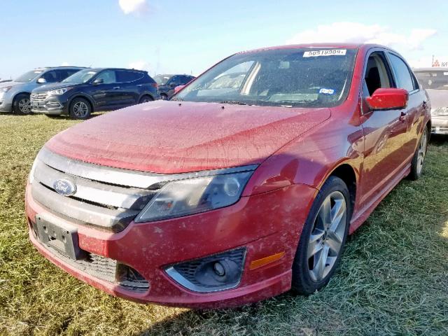 3FAHP0KC7BR148726 - 2011 FORD FUSION SPO MAROON photo 2