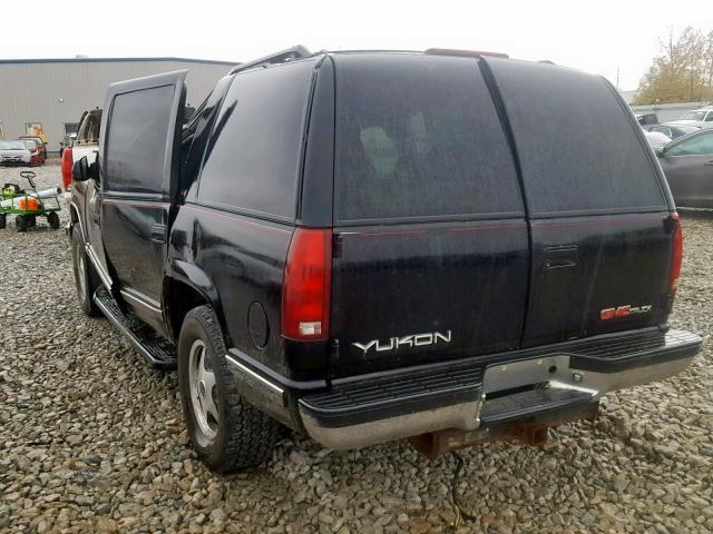 1GKEK13R9TJ735997 - 1996 GMC YUKON BLACK photo 3