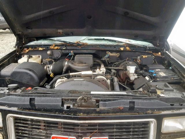 1GKEK13R9TJ735997 - 1996 GMC YUKON BLACK photo 7