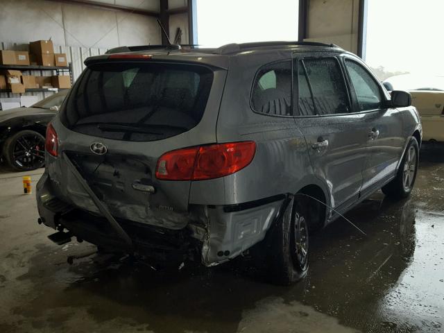 5NMSH13E88H199082 - 2008 HYUNDAI SANTA FE S GRAY photo 4