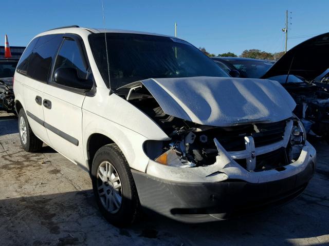 1D4GP25R96B620066 - 2006 DODGE CARAVAN SE WHITE photo 1