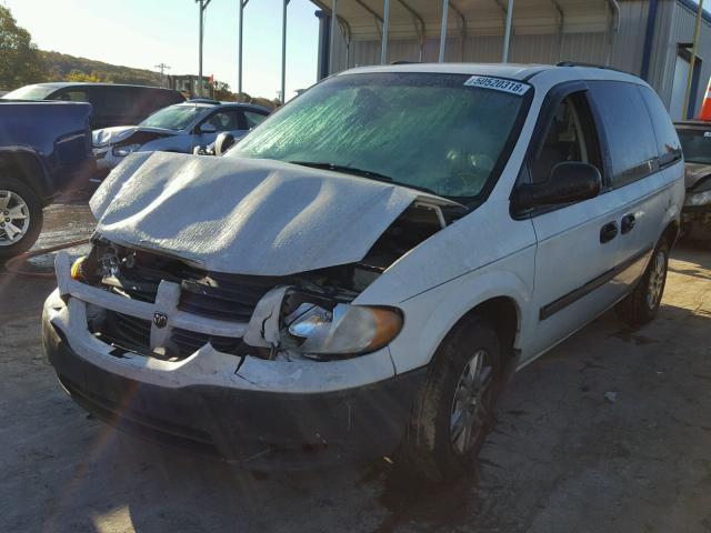 1D4GP25R96B620066 - 2006 DODGE CARAVAN SE WHITE photo 2