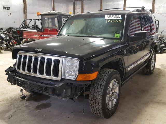 1J8HG58288C244290 - 2008 JEEP COMMANDER BLACK photo 2