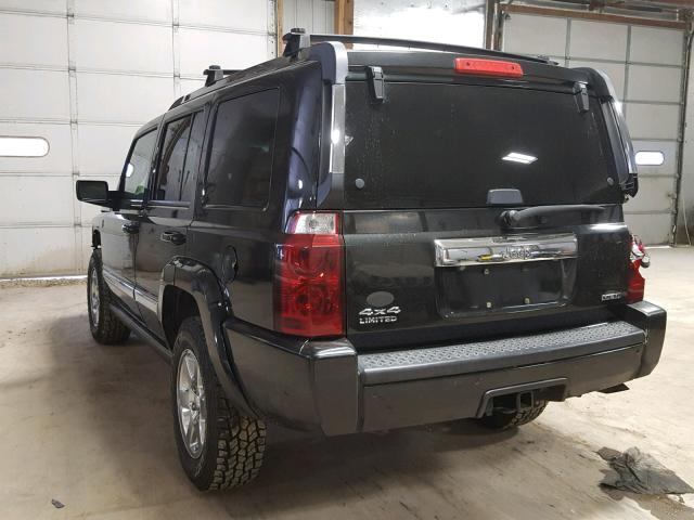 1J8HG58288C244290 - 2008 JEEP COMMANDER BLACK photo 3