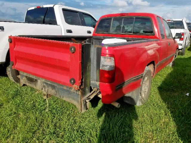 JT4TN12D1V0038719 - 1997 TOYOTA T100 XTRAC RED photo 4