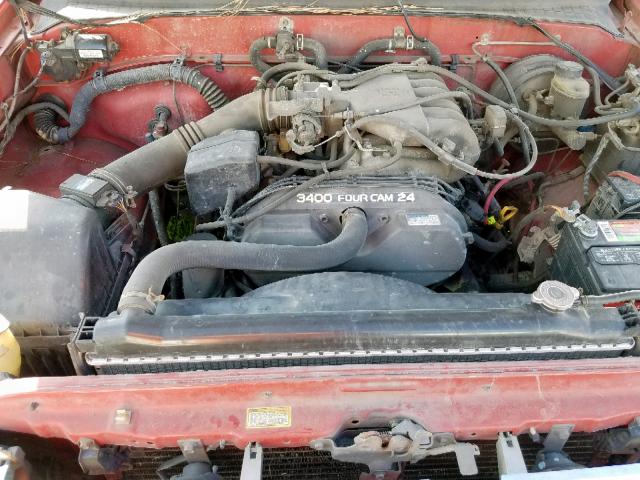 JT4TN12D1V0038719 - 1997 TOYOTA T100 XTRAC RED photo 7