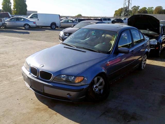 WBAET37472NG81528 - 2002 BMW 325 I BLUE photo 2