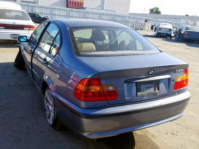 WBAET37472NG81528 - 2002 BMW 325 I BLUE photo 3