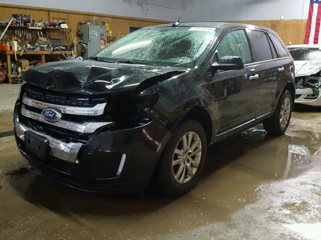 2FMDK3JC4BBB59719 - 2011 FORD EDGE SEL BLACK photo 2