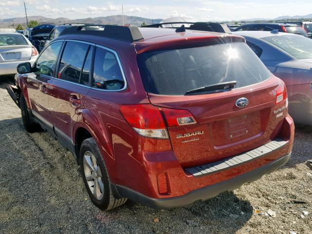 4S4BRBKC0D3217209 - 2013 SUBARU OUTBACK 2. RED photo 3