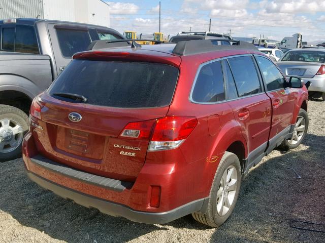 4S4BRBKC0D3217209 - 2013 SUBARU OUTBACK 2. RED photo 4