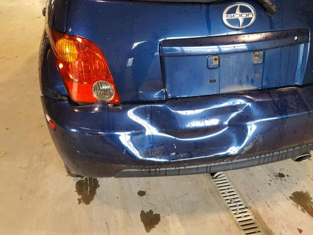 JTKKT624550119083 - 2005 TOYOTA SCION XA BLUE photo 9