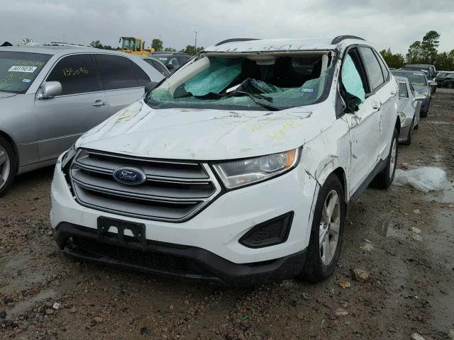 2FMTK3G95FBC17088 - 2015 FORD EDGE SE WHITE photo 2