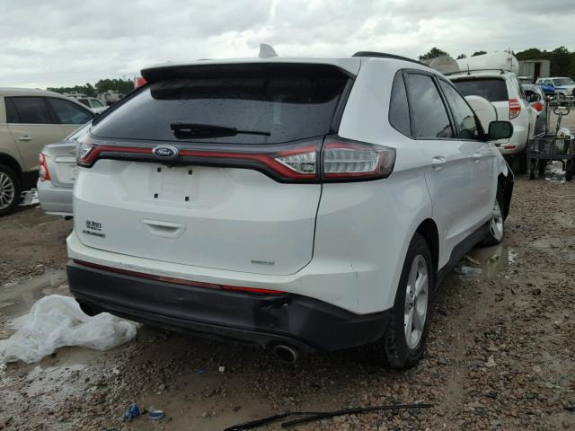 2FMTK3G95FBC17088 - 2015 FORD EDGE SE WHITE photo 4