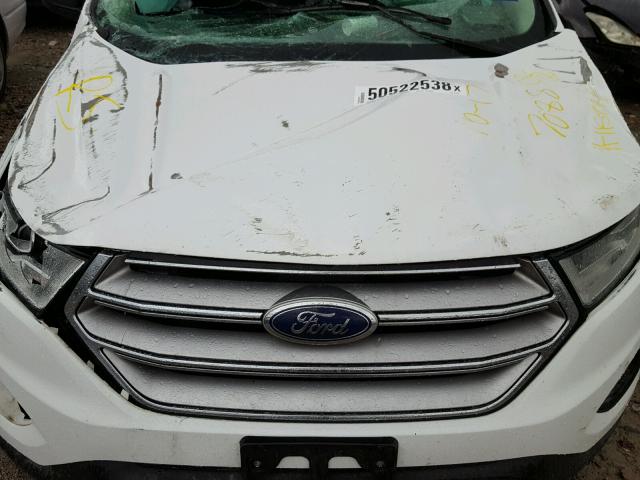 2FMTK3G95FBC17088 - 2015 FORD EDGE SE WHITE photo 7