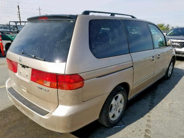 2HKRL1861YH539769 - 2000 HONDA ODYSSEY EX GOLD photo 4