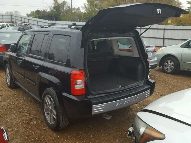 1J8FT48W27D399460 - 2007 JEEP PATRIOT LI BLACK photo 3