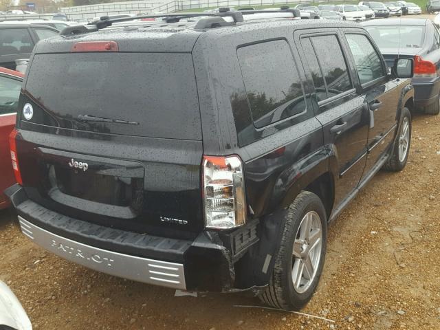 1J8FT48W27D399460 - 2007 JEEP PATRIOT LI BLACK photo 4