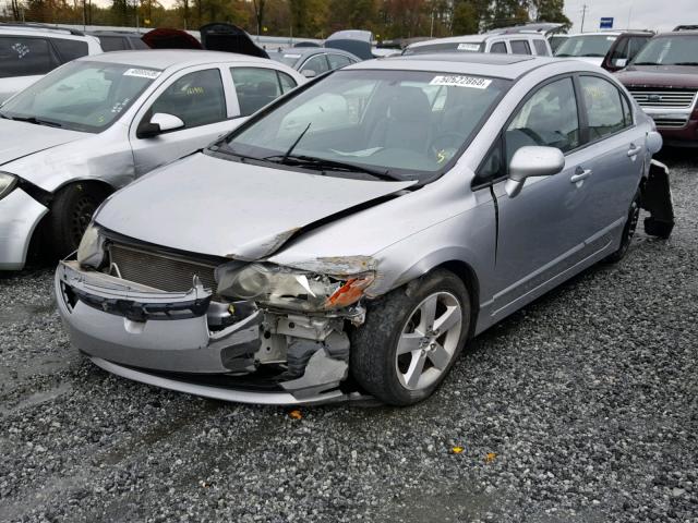 2HGFA16908H327669 - 2008 HONDA CIVIC EXL SILVER photo 2