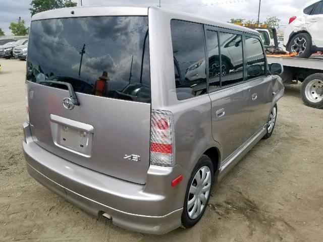 JTLKT324454012450 - 2005 TOYOTA SCION XB ნაცრისფერი ფოტო 4