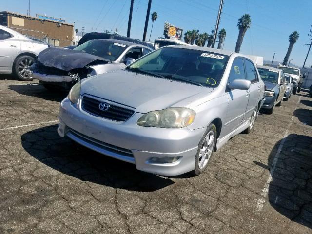 2T1BY32E75C351545 - 2005 TOYOTA COROLLA XR SILVER photo 2