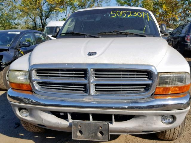 1B7HG2AN71S260468 - 2001 DODGE DAKOTA QUA WHITE photo 9