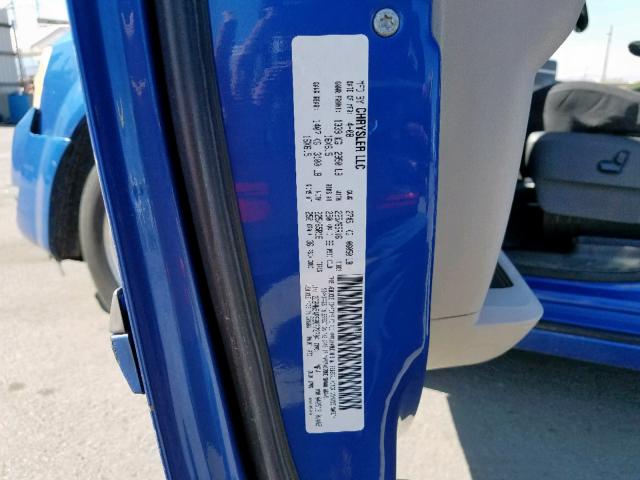 2D8HN54P98R772704 - 2008 DODGE GRAND CARA BLUE photo 10