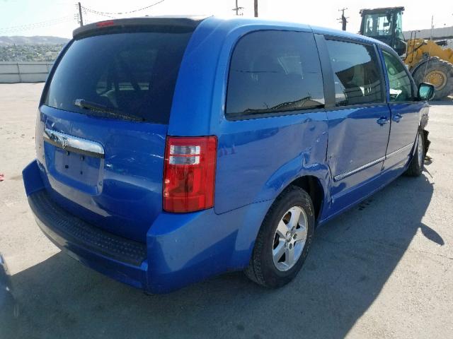 2D8HN54P98R772704 - 2008 DODGE GRAND CARA BLUE photo 4