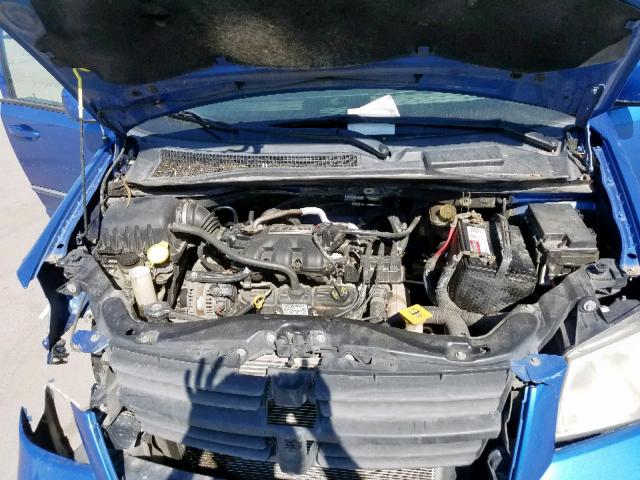 2D8HN54P98R772704 - 2008 DODGE GRAND CARA BLUE photo 7