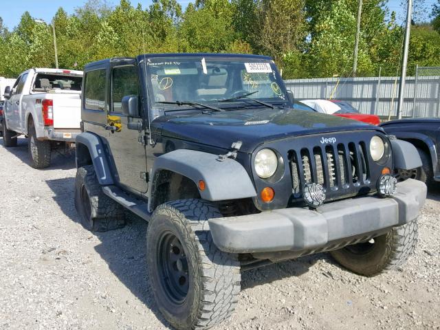 1J8FA24128L517549 - 2008 JEEP WRANGLER X BLACK photo 1