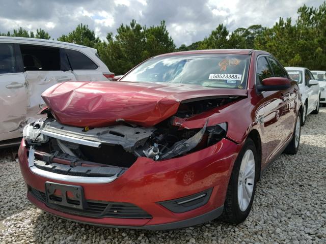 1FAHP2E88EG182060 - 2014 FORD TAURUS SEL BURGUNDY photo 2