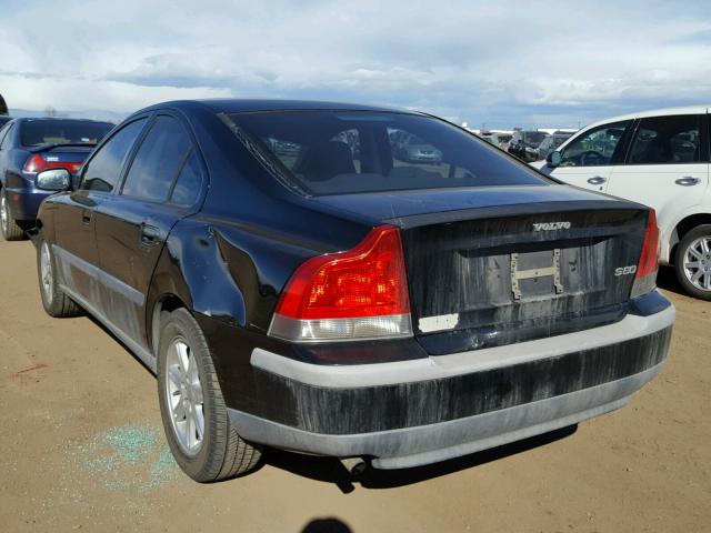 YV1RS61T432247926 - 2003 VOLVO S60 BLACK photo 3