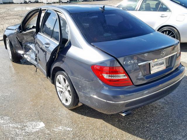 WDDGF4HB5DA832711 - 2013 MERCEDES-BENZ C 250 CHARCOAL photo 3