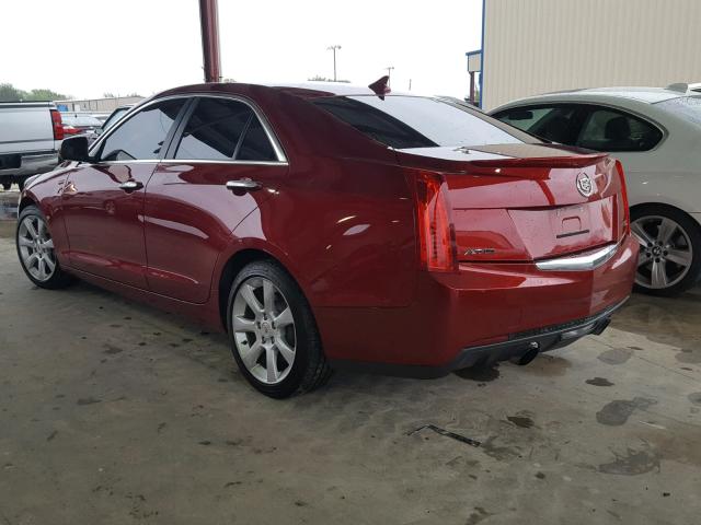 1G6AA5RX3E0142240 - 2014 CADILLAC ATS RED photo 3