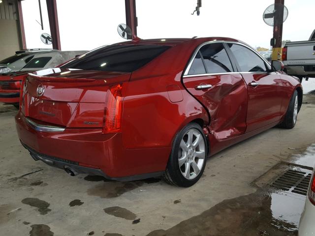 1G6AA5RX3E0142240 - 2014 CADILLAC ATS RED photo 4