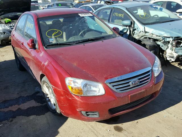 KNAFE121485542284 - 2008 KIA SPECTRA EX RED photo 1