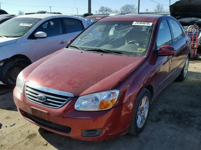 KNAFE121485542284 - 2008 KIA SPECTRA EX RED photo 2