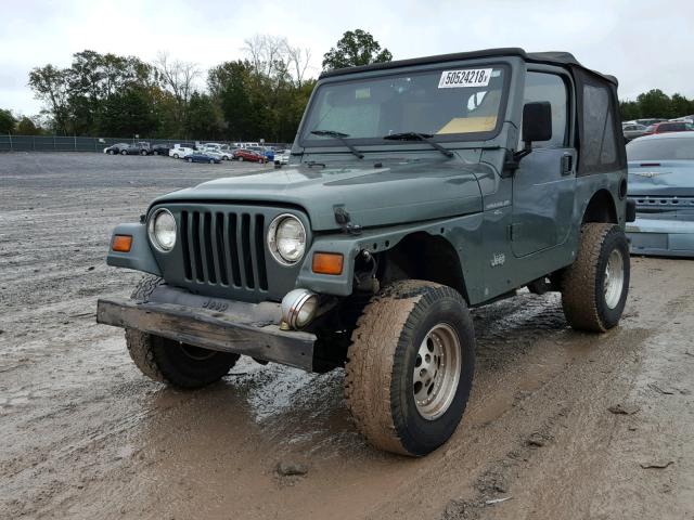 1J4FY19S8XP496898 - 1999 JEEP WRANGLER / GREEN photo 2